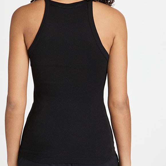 J Brand Claire Ribbed Tank Top Black - Picture 4 of 4